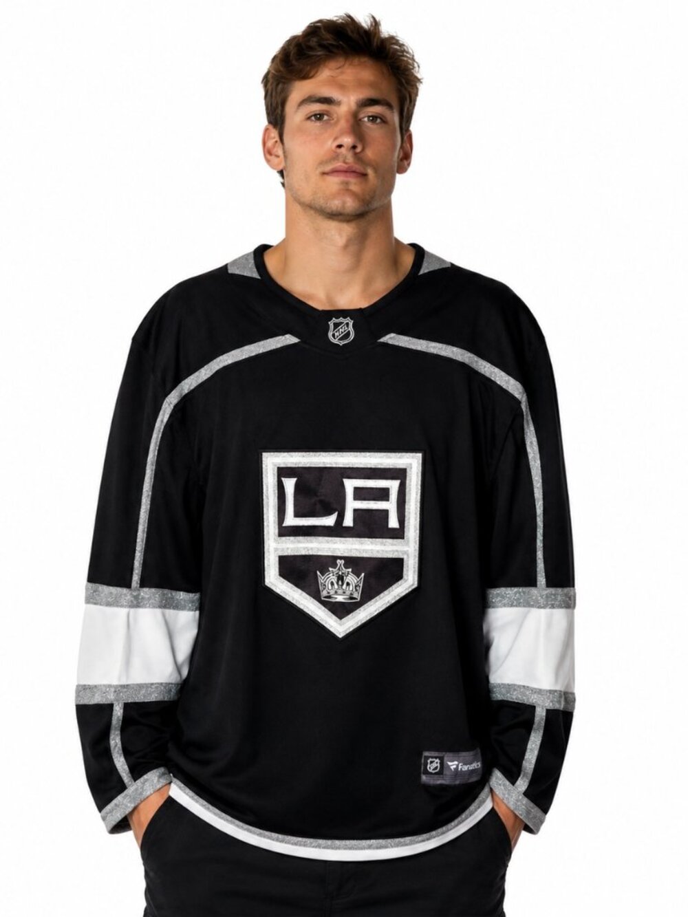 Los Angeles Kings Jersey Size Large Black Breakaway Fanatics Official NHL New